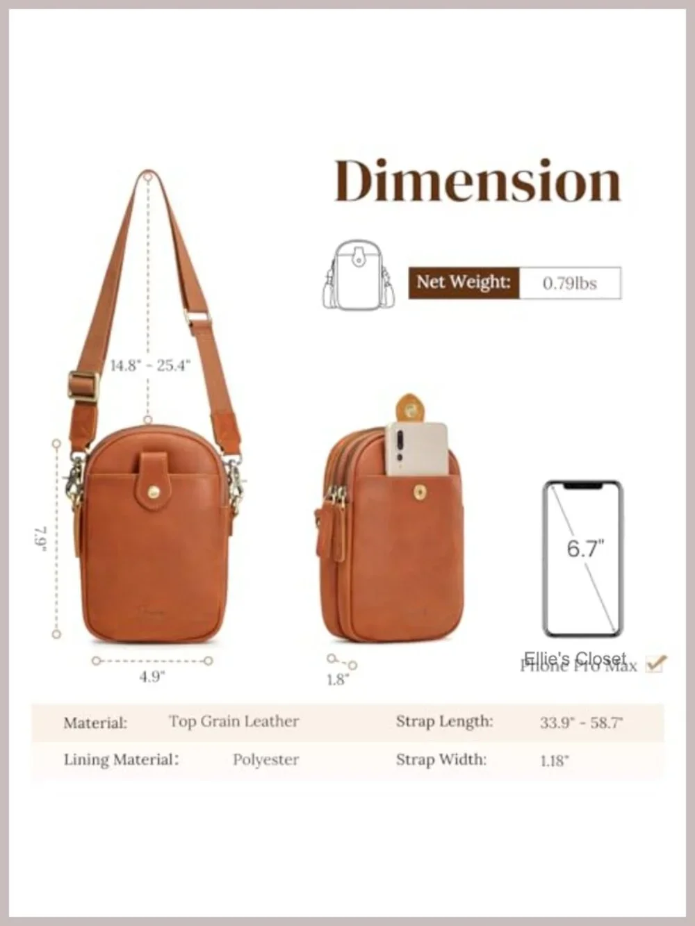 N/A compact crossbody